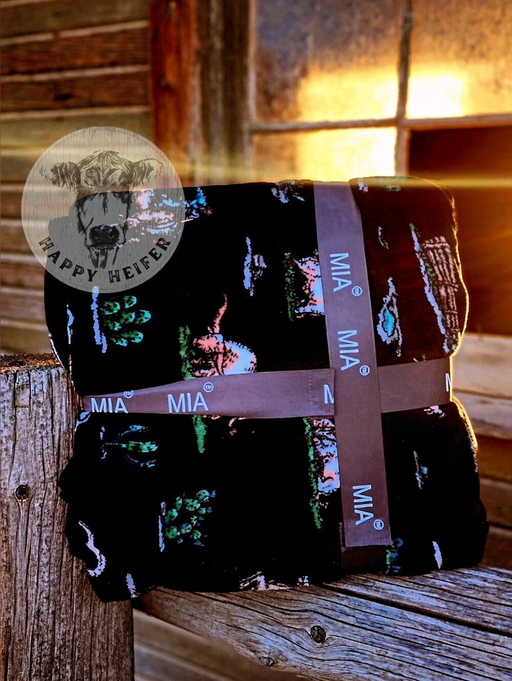 Reversible King Mia Ranch/Cow Print
